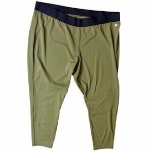 LIVI active Lane Bryant Olive Green High Waist pants leggings 26/28 plus size